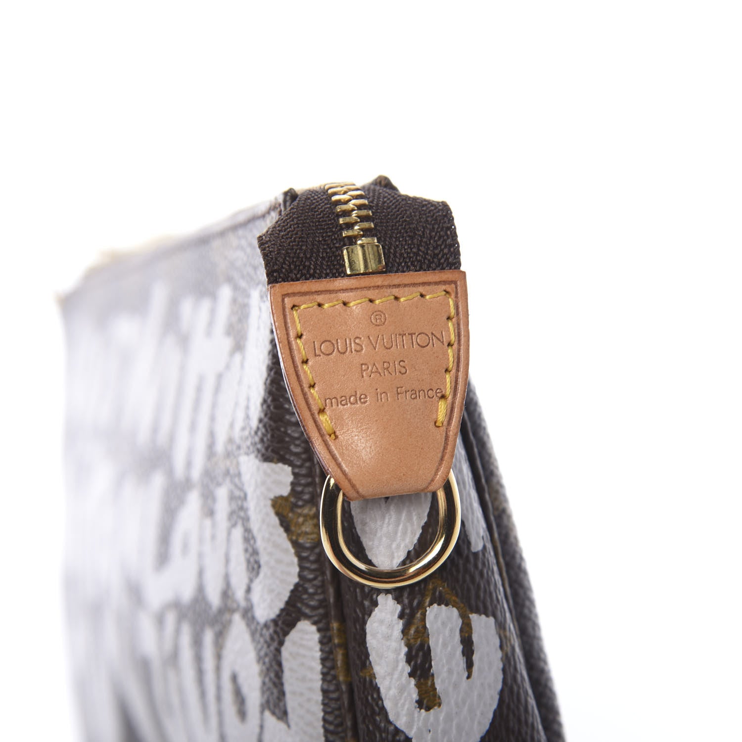 Louis Vuitton Monogram Graffiti Pochette Accessories Silver 7 of 9
