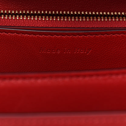 Celine Box Calfskin Medium Classic Box Flap Bag Red 7 of 12
