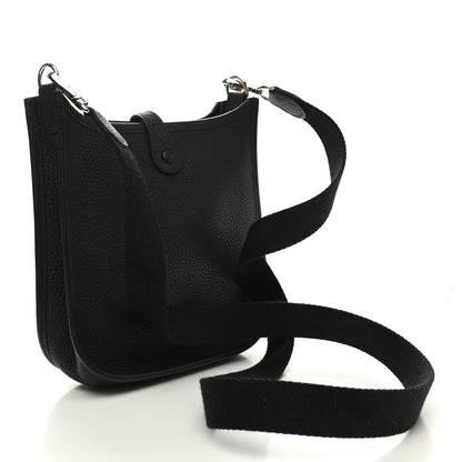 Hermes Taurillon Clemence Evelyne TPM Black 3 of 11