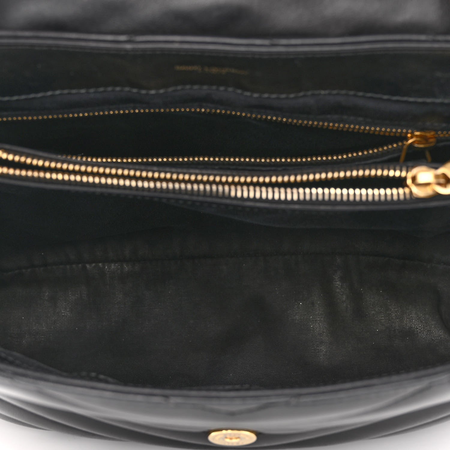 Saint Laurent Calfskin Y Quilted Monogram Medium Loulou Chain Satchel Black 4 of 13