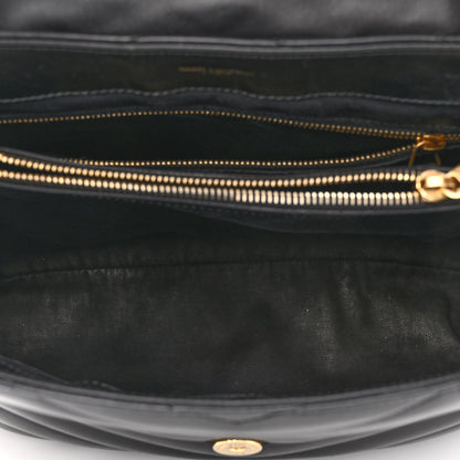 Saint Laurent Calfskin Y Quilted Monogram Medium Loulou Chain Satchel Black 4 of 13