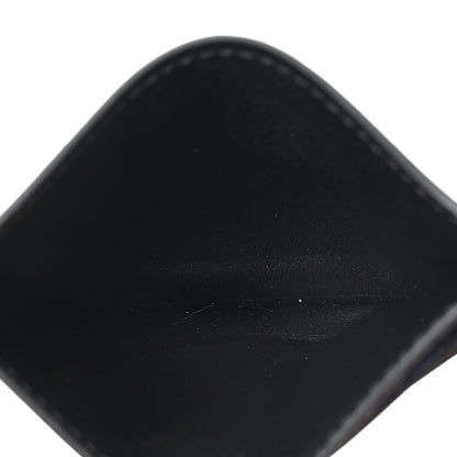 Hermes Evercolor Citizen Twill Card Case Black Bleu de France Bleu Saphir 5 of 7