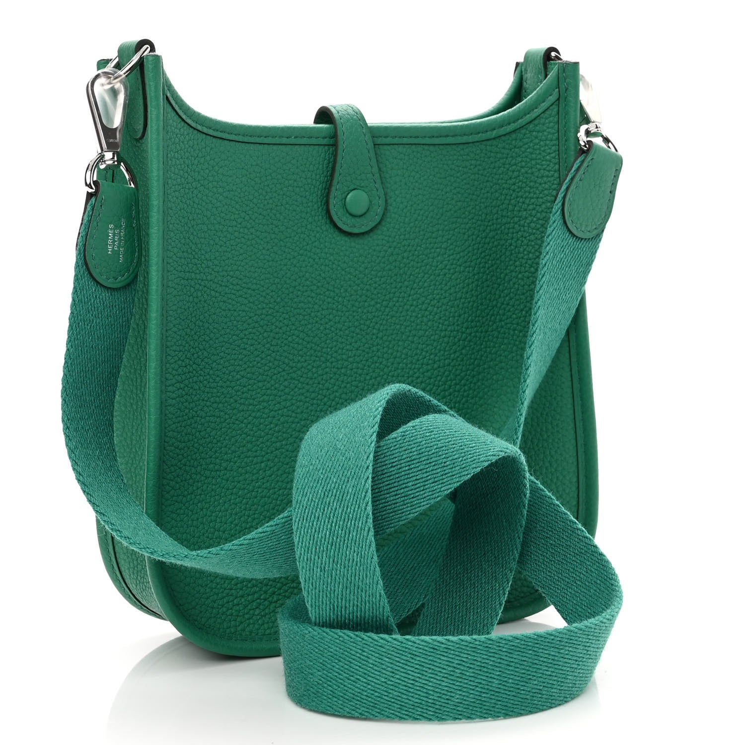Hermes Taurillon Clemence Evelyne TPM Vert Jade 2 of 10