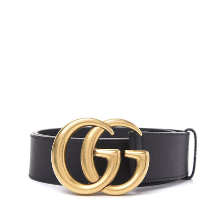 Gucci Calfskin Double G 40mm Belt 75 30 Black 1 of 5