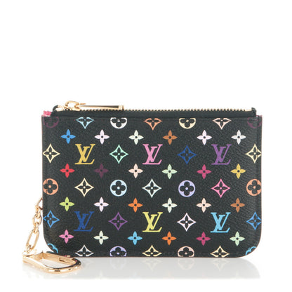 Louis Vuitton Monogram Multicolor Key Pouch Black Grenade 1 of 7
