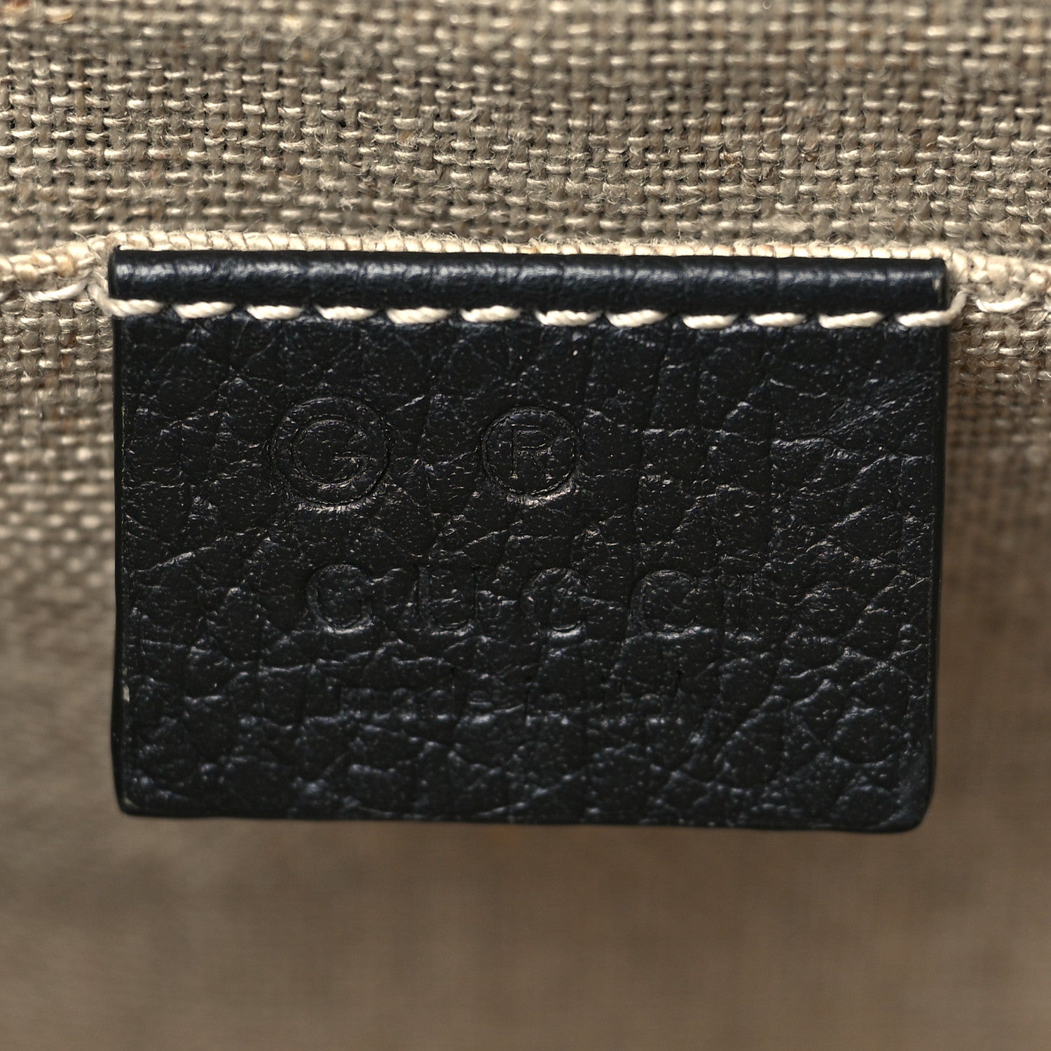 Gucci Dollar Calfskin Small Interlocking G Shoulder Bag Black 6 of 10