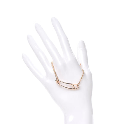 Hermes 18K Rose Gold Diamond MM Chaine d'Ancre Punk Bracelet SH 2 of 5