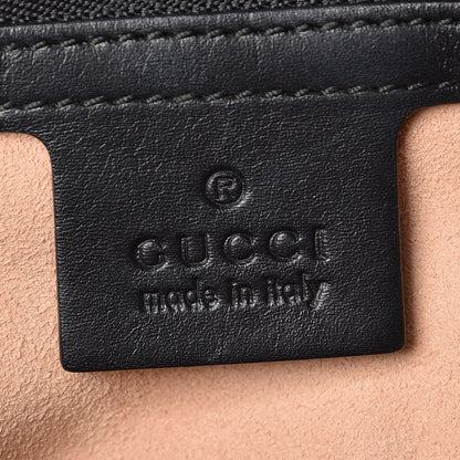 Gucci Calfskin Matelasse Medium GG Marmont Shoulder Bag Black 6 of 7