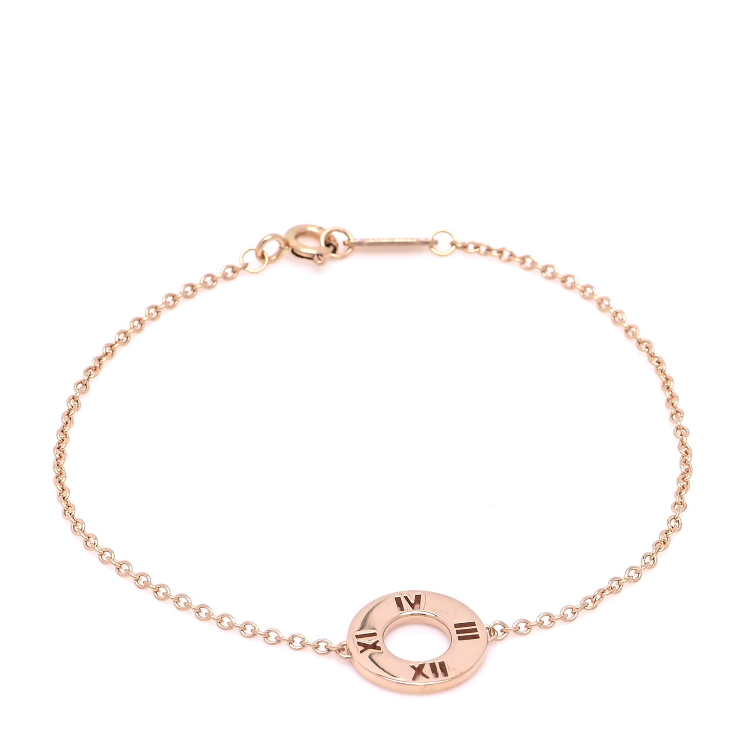 18K Rose Gold Diamond Atlas Pierced Bracelet