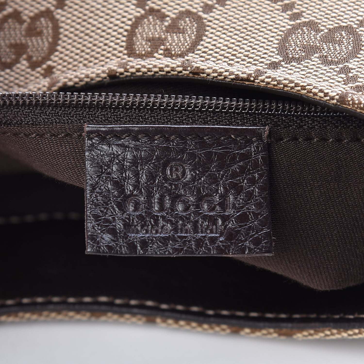 Gucci Monogram Medium New Ladies Web Hobo Dark Brown 6 of 10