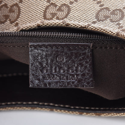 Gucci Monogram Medium New Ladies Web Hobo Dark Brown 6 of 10