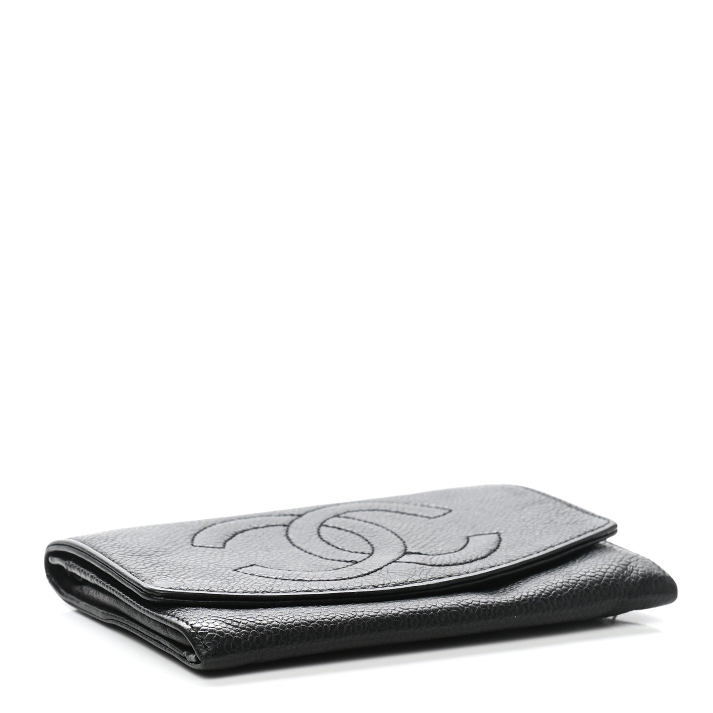 Caviar Timeless CC Compact Wallet Black