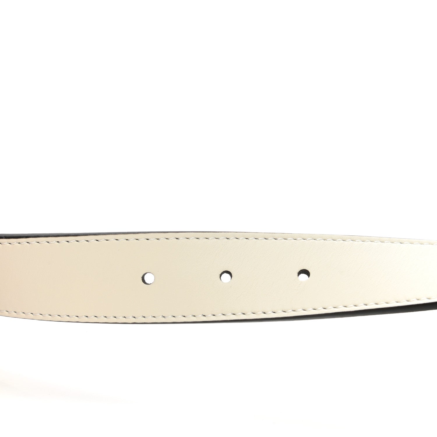 Gucci Moon Calfskin Zumi 30mm Belt 65 26 Off White 4 of 5