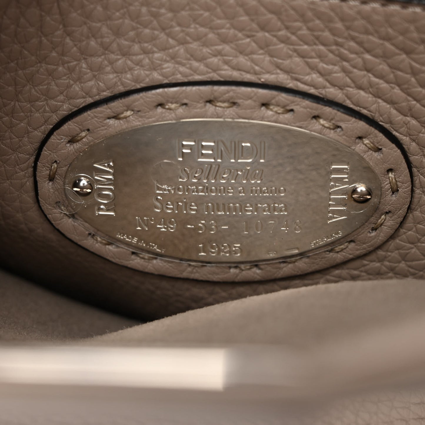 Cuoio Romano Selleria Medium Peekaboo Iconic Satchel Corda