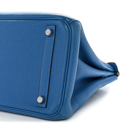 Hermes Taurillon Clemence Birkin 30 Mykonos 10 of 13