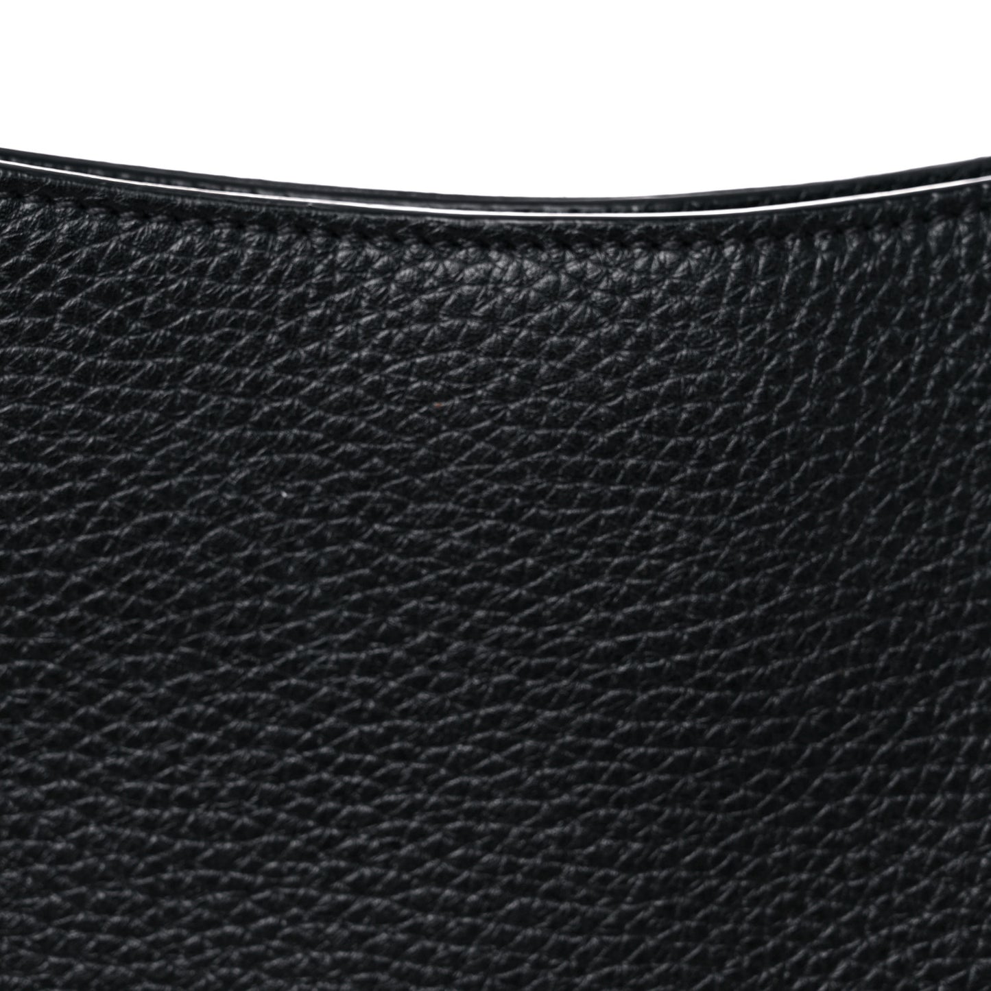 Pebbled Calfskin Large Alix Padlock Zip Hobo Bag Black