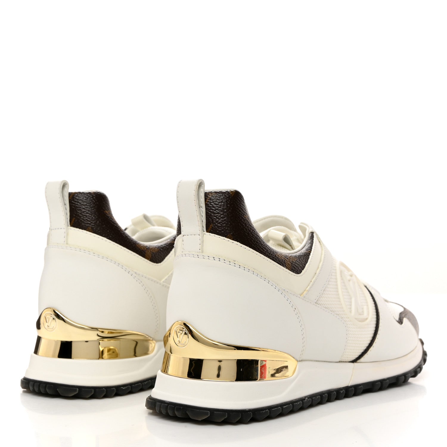 Louis Vuitton Calfskin Monogram Run Away Sneakers 36.5 White 4 of 8