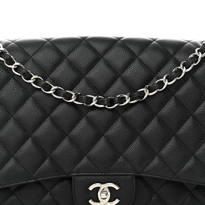 Chanel Caviar Quilted Maxi Single Flap Black 8 of 13