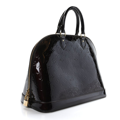 Louis Vuitton Vernis Alma MM Amarante 3 of 10
