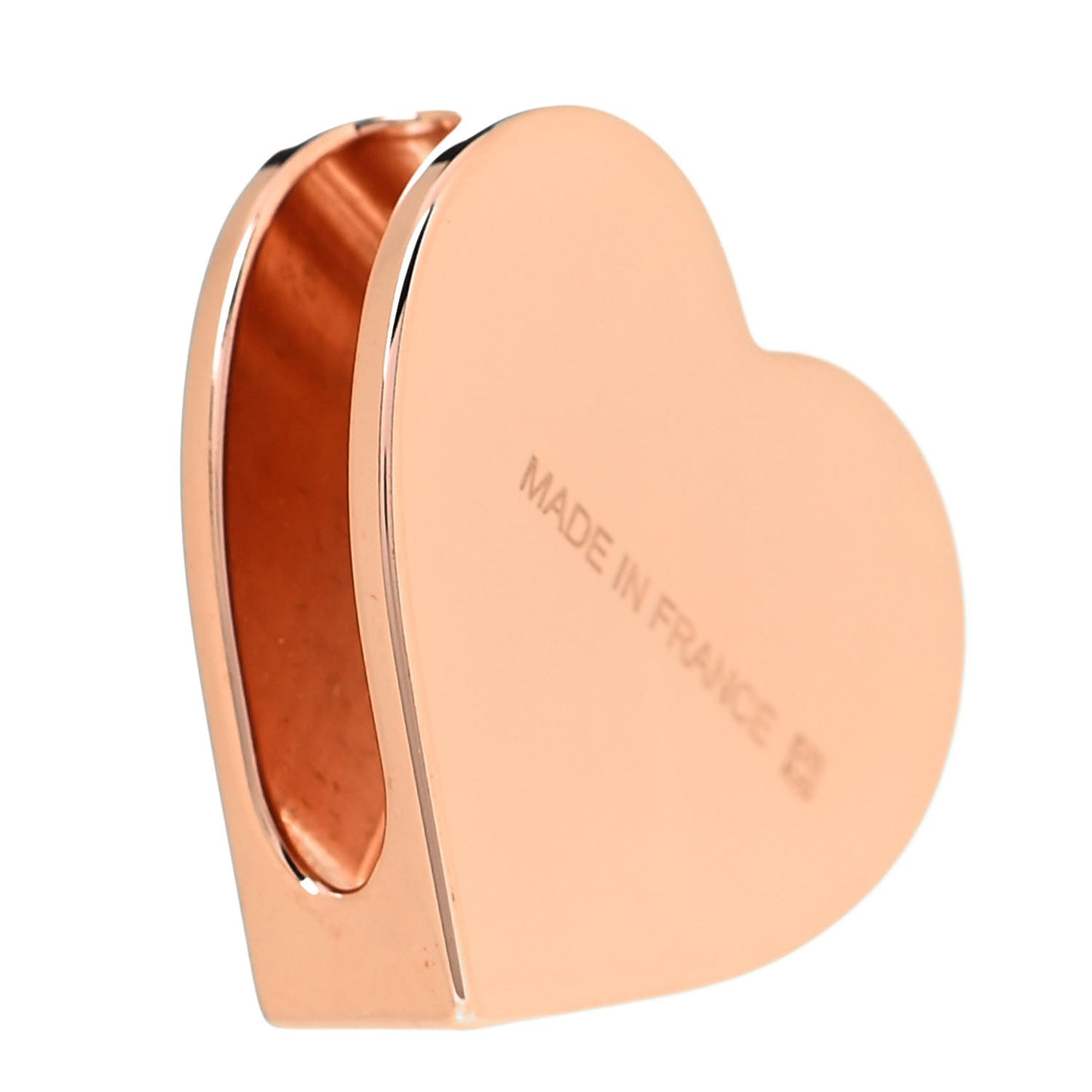 Rose Gold Plated Brass Mini Coeur Twilly Scarf Ring