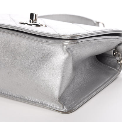 Chanel Metallic Calfskin Mini Propeller Flap Silver 13 of 16