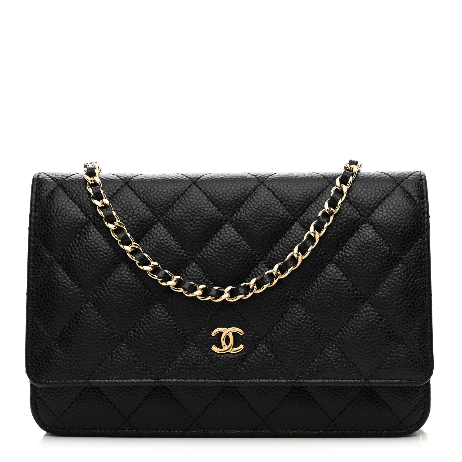 Chanel Caviar Quilted Wallet on Chain WOC Black 1 of 11