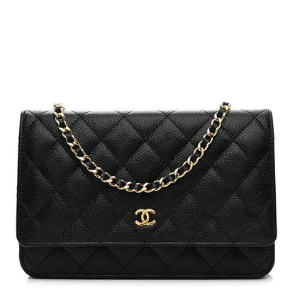 Chanel Caviar Quilted Wallet on Chain WOC Black 1 of 11