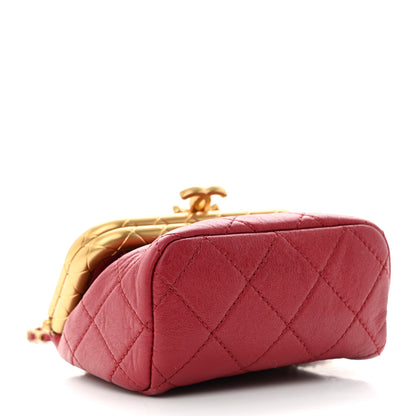 Chanel Lambskin Quilted Micro My Crush Bag Red 4 of 10