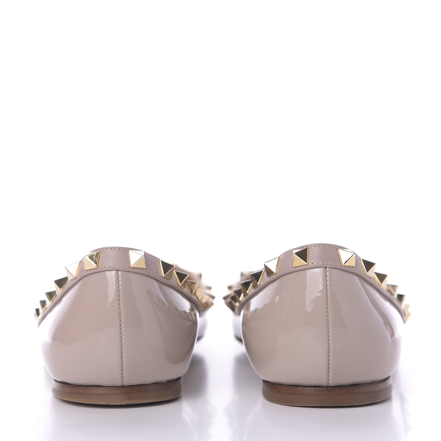 Valentino Garavani Patent Rockstud Ballerina Flats 39 Poudre 7 of 10