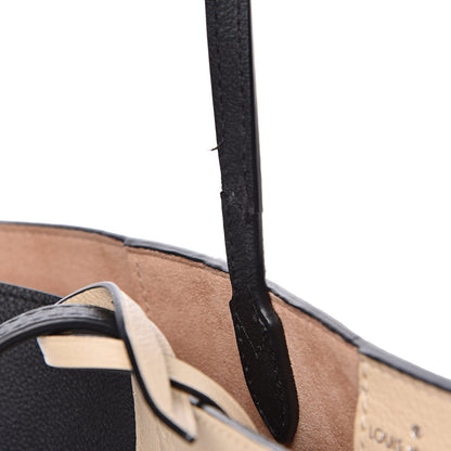 Louis Vuitton Calfskin Lockme Go Tote Black Vanilla 8 of 12