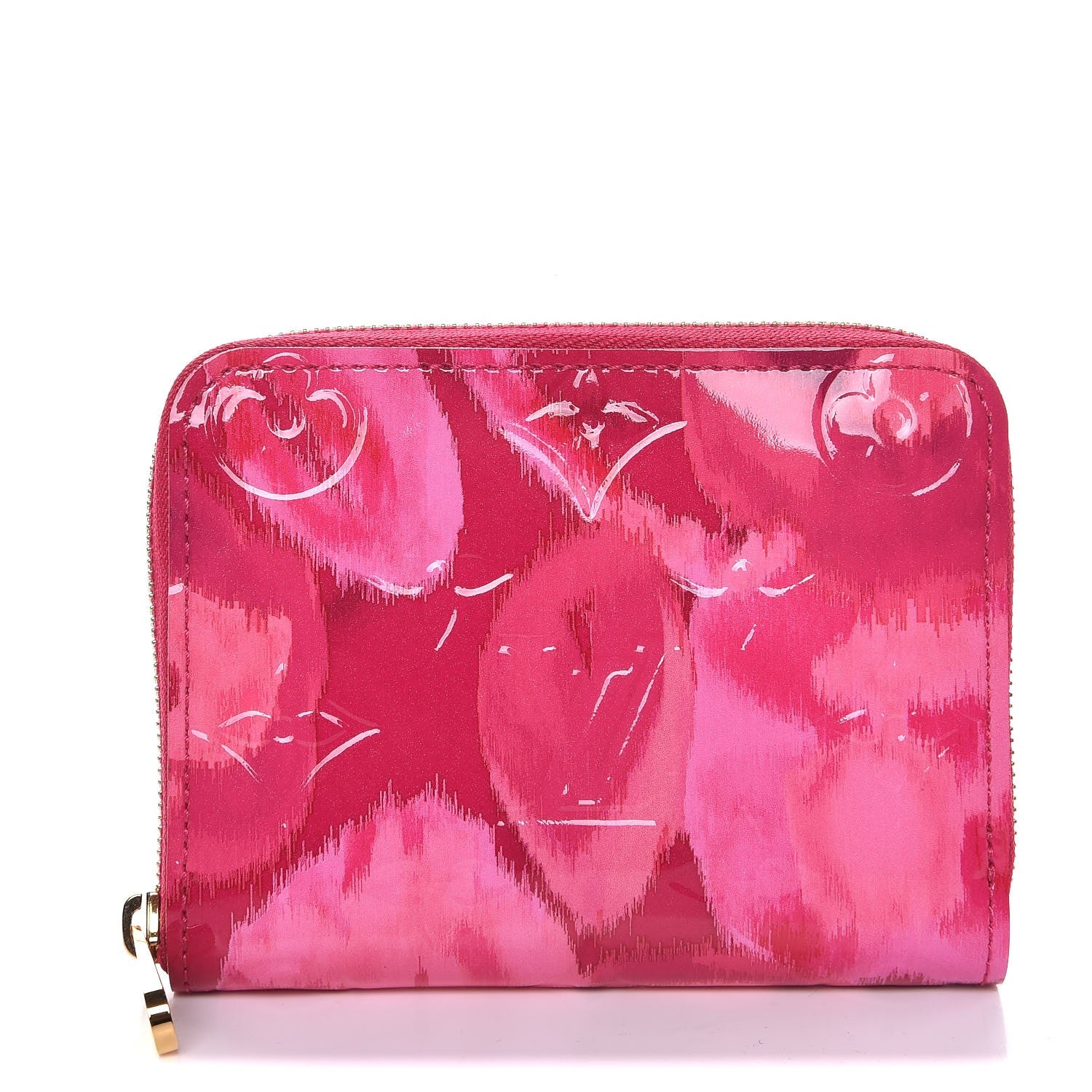 Louis Vuitton Vernis Ikat Zippy Coin Purse Rose Indien 1 of 7