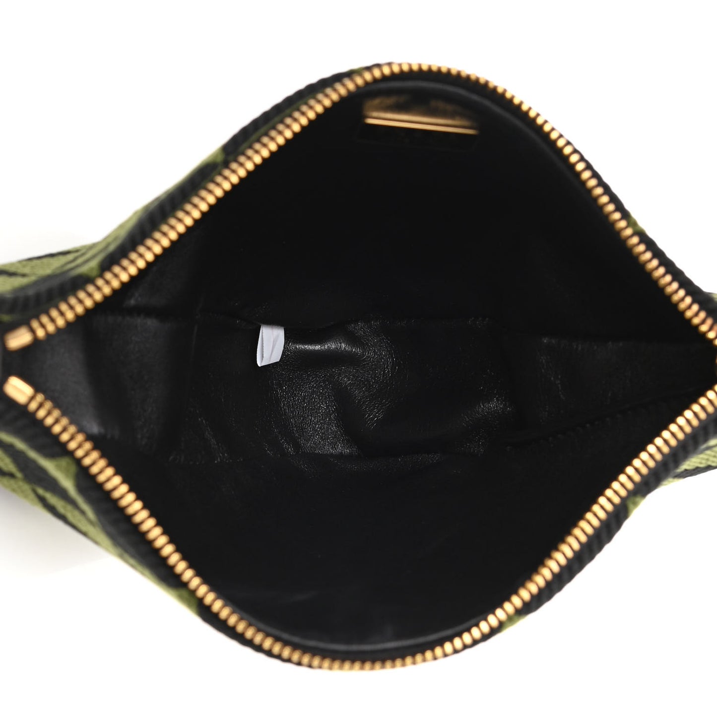 Jacquard Calfskin Triangolo Symbole Embroidered Mini Triangle Double Bag Black Edera