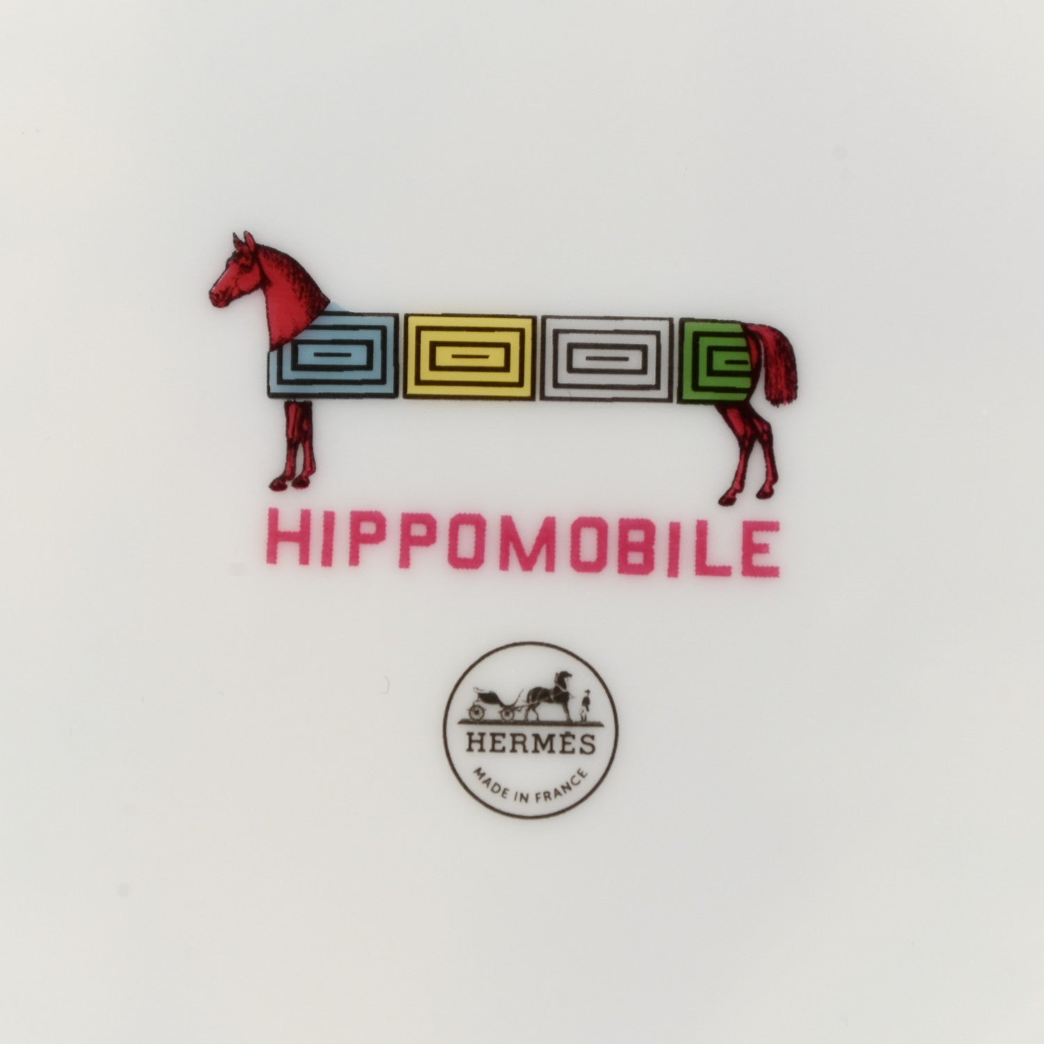 Hermes Porcelain Hippomobile Dessert Plate Set of 2 5 of 7