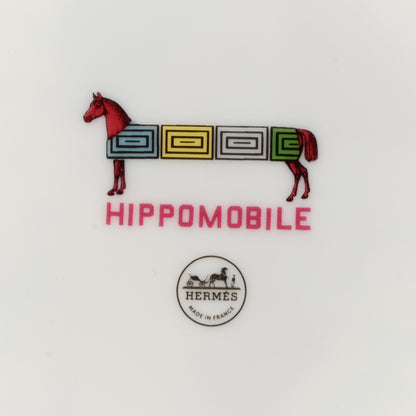 Hermes Porcelain Hippomobile Dessert Plate Set of 2 5 of 7