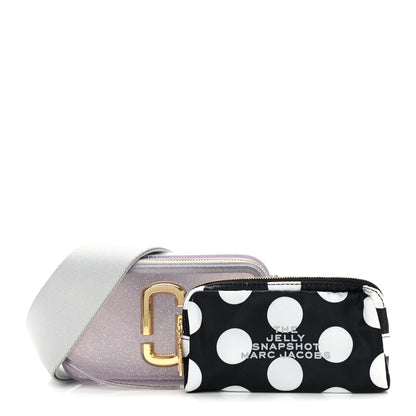 Marc Jacobs Jelly Glitter Small Snapshot Camera Bag Silver Multi 1 of 11