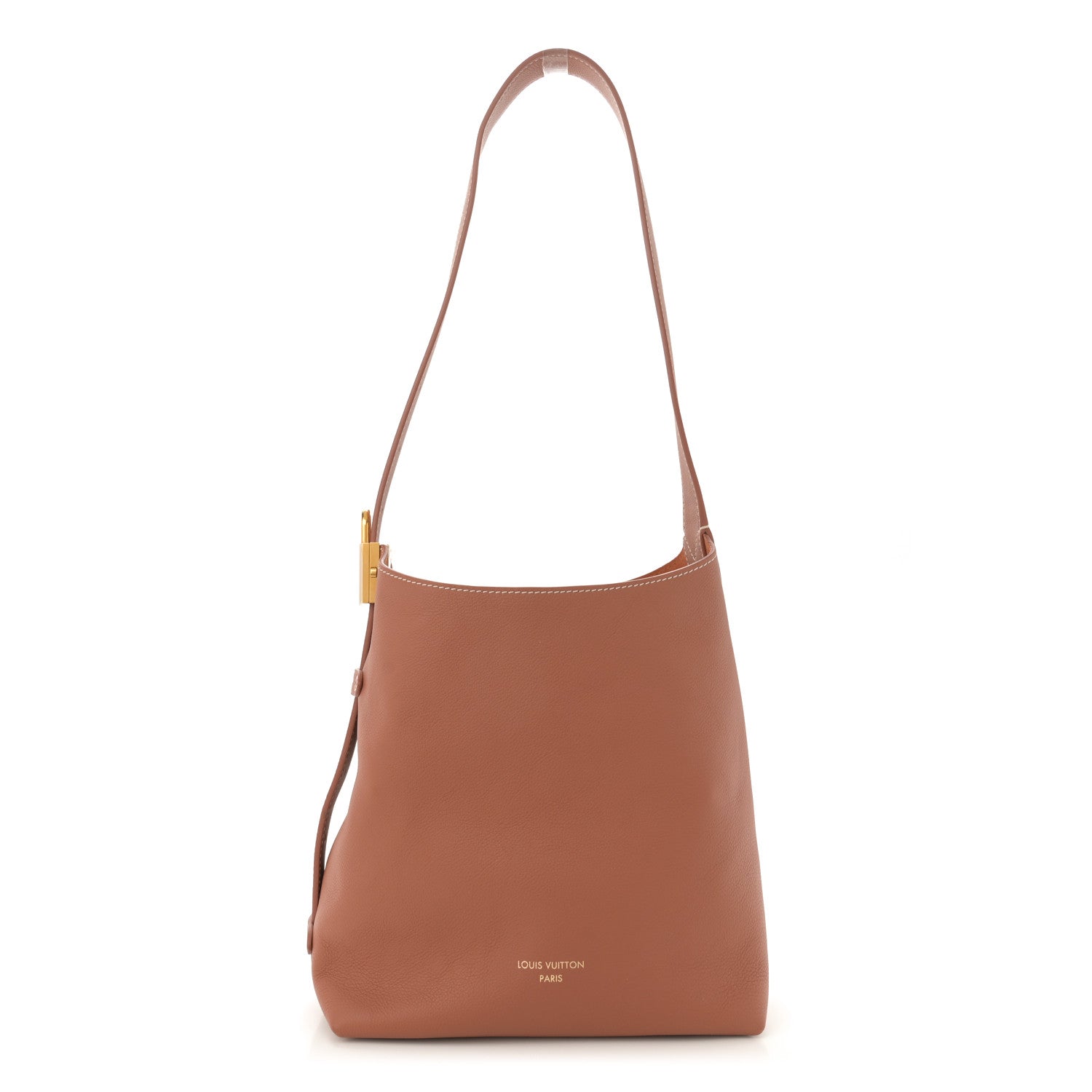 Louis Vuitton Grained Calfskin Low Key Hobo PM Cognac 1 of 10