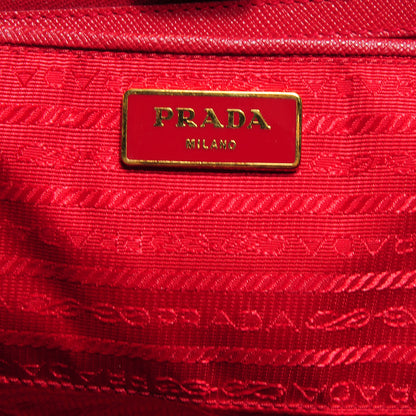 Prada Saffiano Lux Large Tote Fuoco 7 of 9