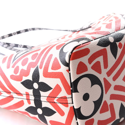 Louis Vuitton Monogram Giant Crafty Neverfull MM Creme Rouge Black 7 of 11