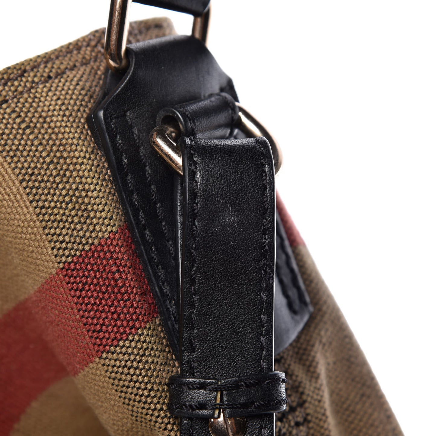 Canvas Mega Check Medium Ashby Hobo Black