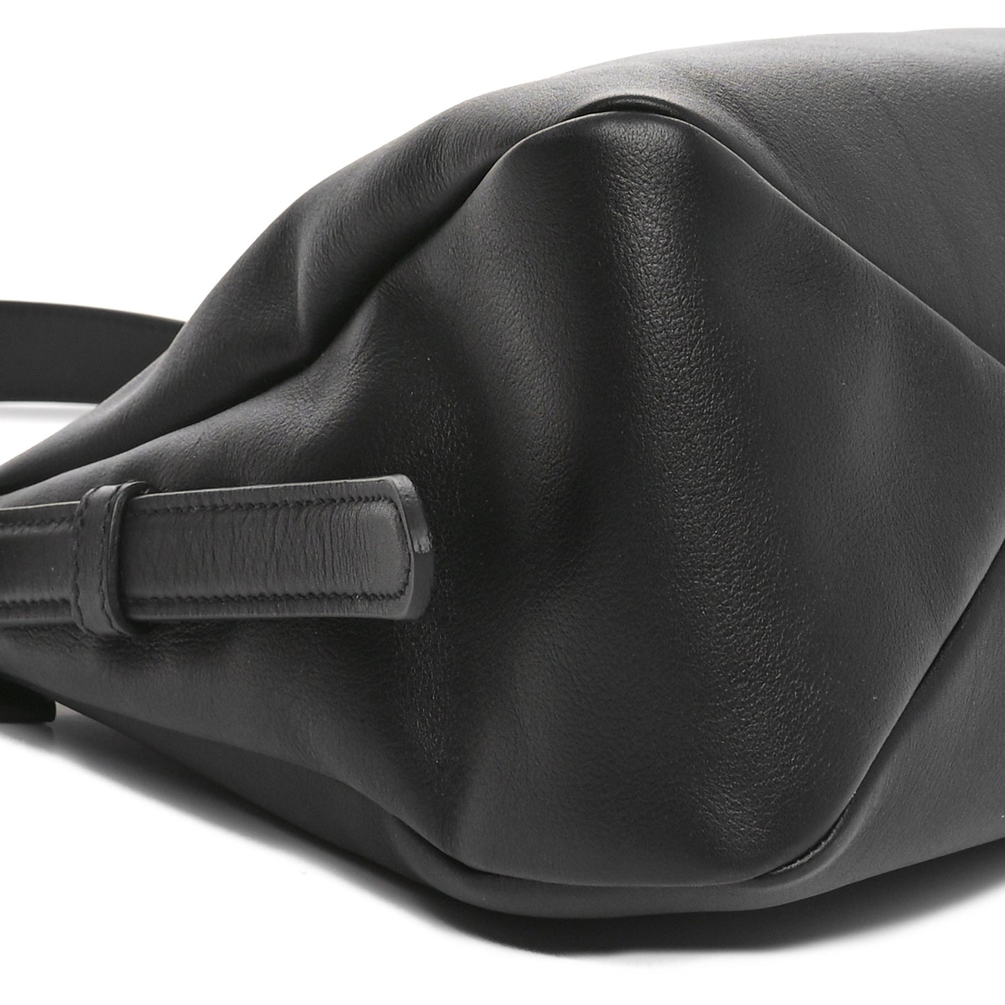 Soft Calfskin Aimee Shoulder Bag Black