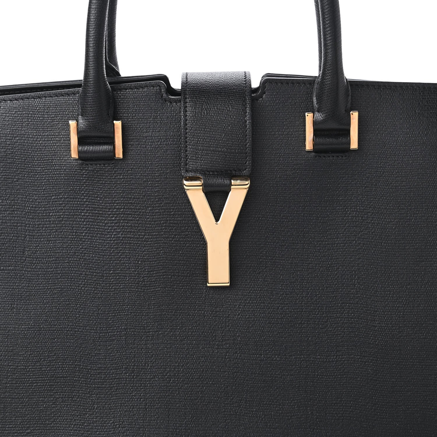 Saint Laurent Textured Calfskin Medium Classic Y Cabas Black 10 of 10