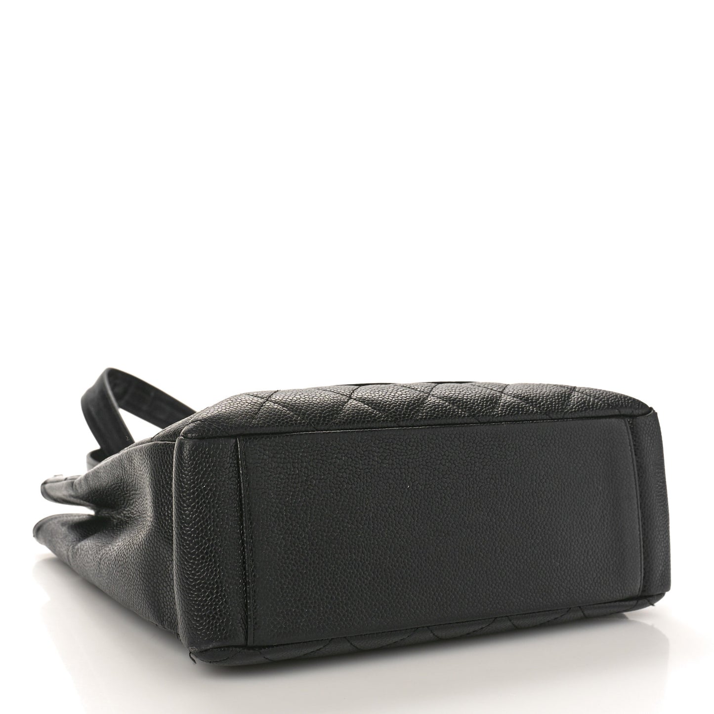 Caviar Quilted Petit Shopping Tote PST Black