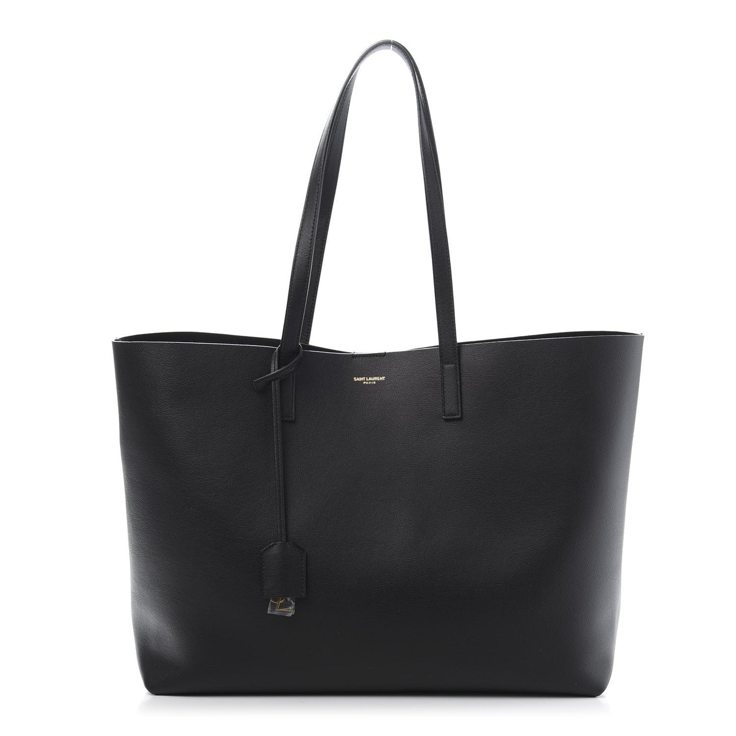 Calfskin Large Shopping Tote Black