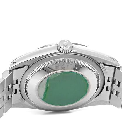 Rolex Stainless Steel 18K White Gold 36mm Oyster Perpetual Datejust Watch White Roman 16234 4 of 4