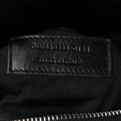 Saint Laurent Lambskin Quilted Toy Loulou Puffer Monogram Chain Satchel Black 8 of 11