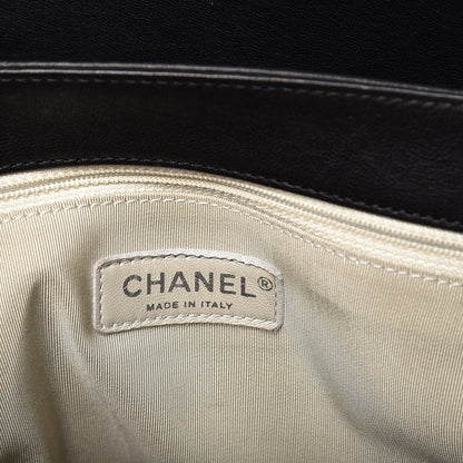 Chanel Washed Lambskin Quilted Maxi Chain Around Flap Black 6 of 9