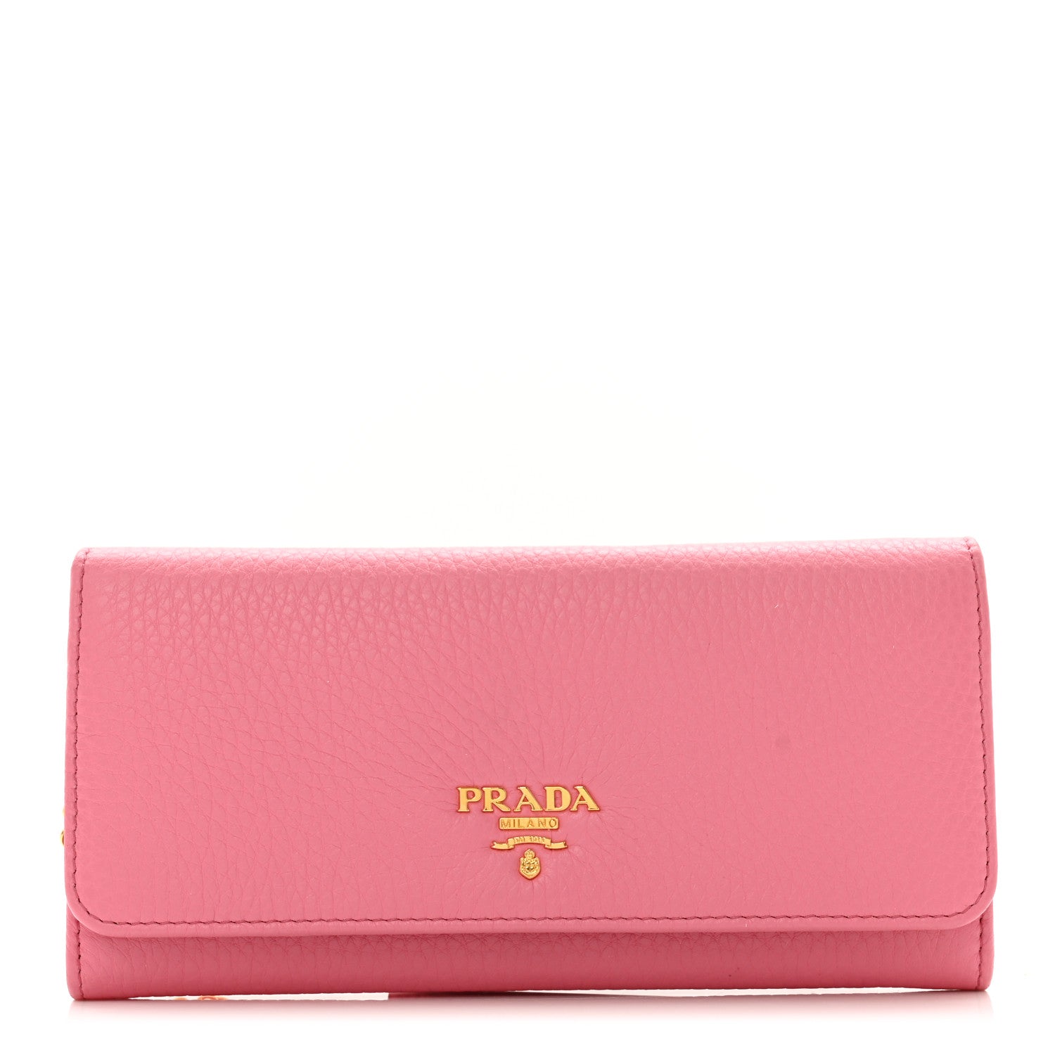 Prada Vitello Phenix Continental Flap Wallet Begonia 1 of 8