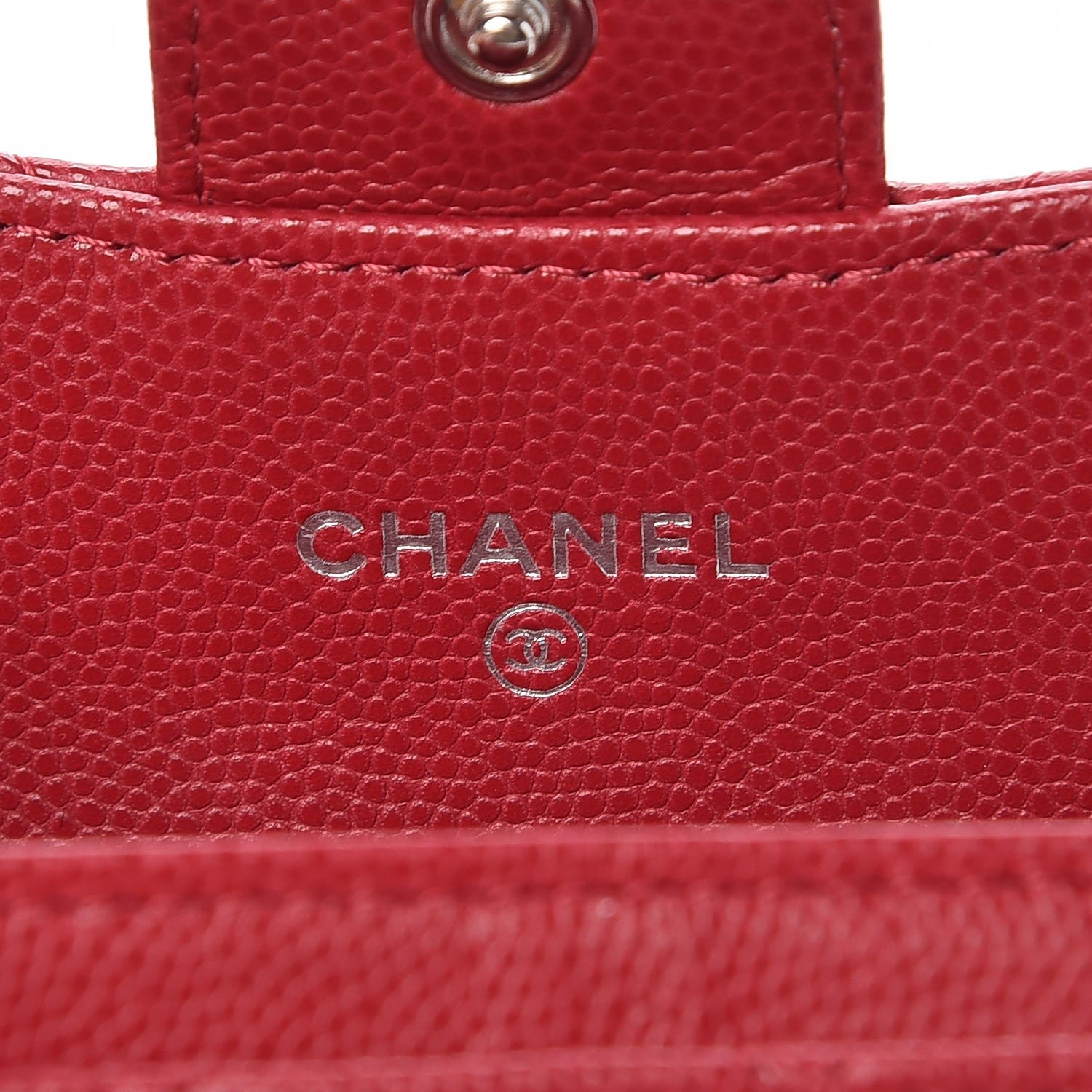 Chanel Caviar Quilted Flap Card Holder Pink 6 of 9