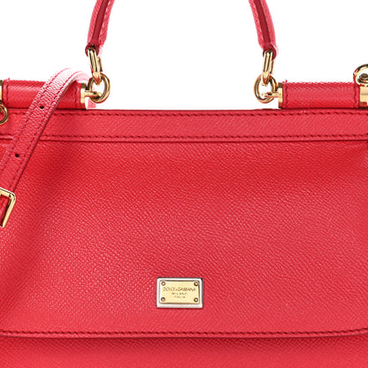 Dolce & Gabbana Dauphine Small Miss Sicily Satchel Roso 8 of 13