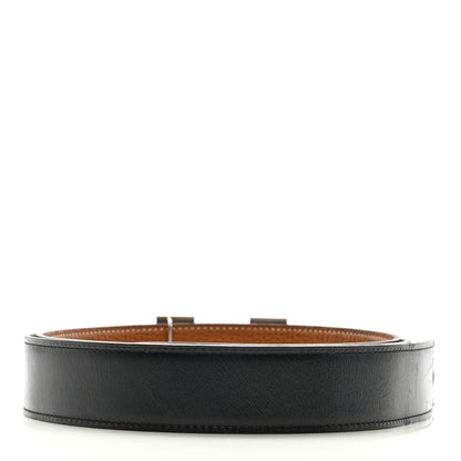 Hermes Box Togo 32mm H Belt 105/42 Black Gold 2 of 5